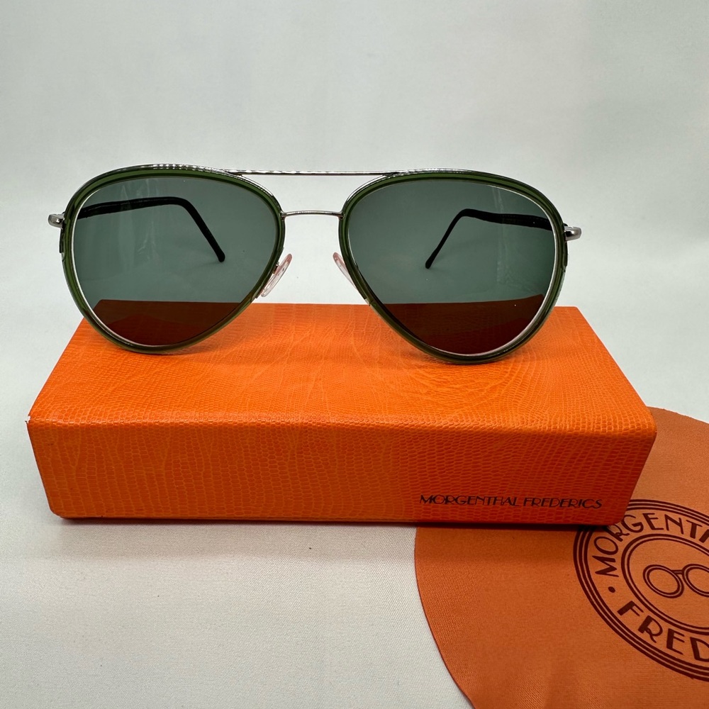 Morgenthal Frederics eyeglasses frames.